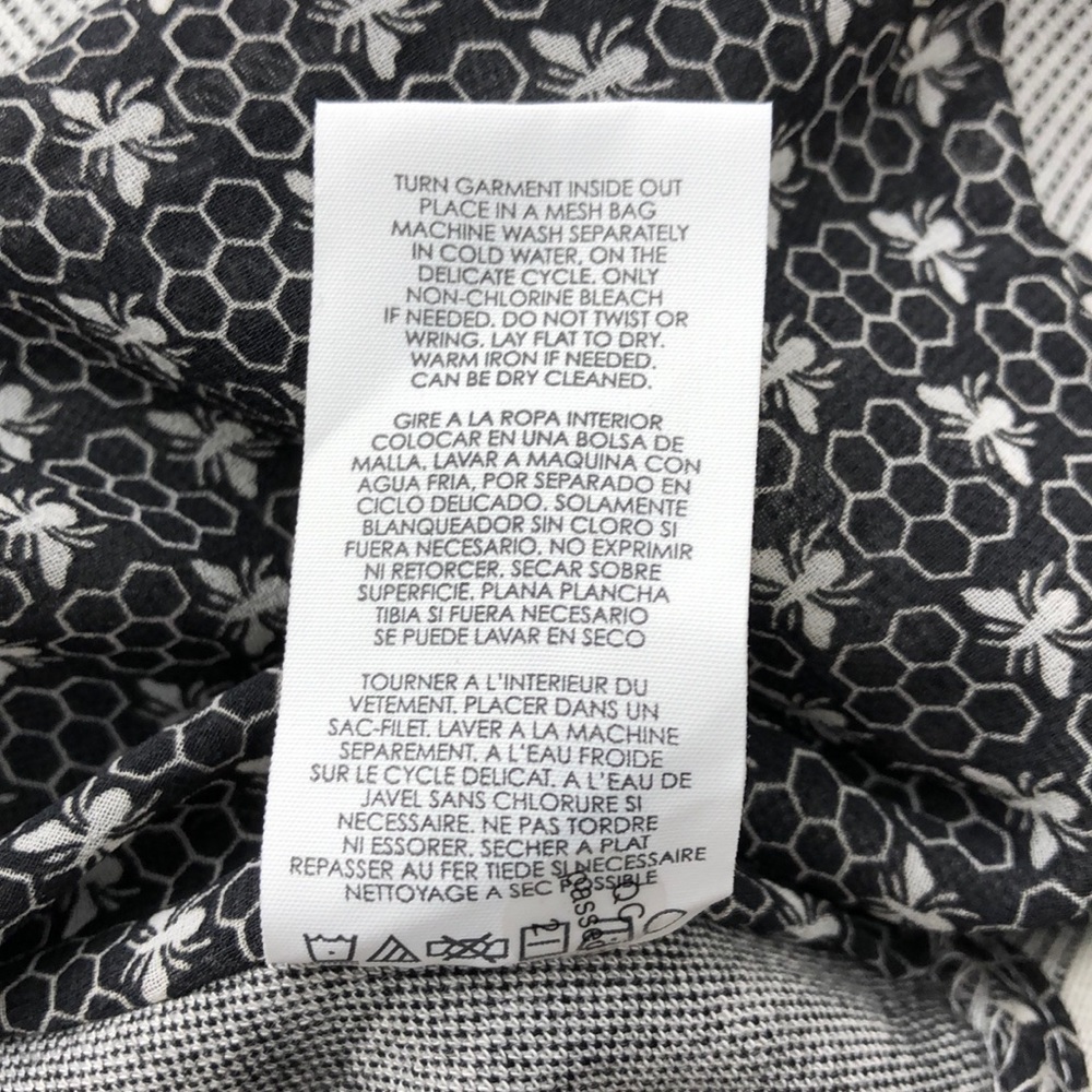 Cabi Grey & Cream Checkered Button Front Blazer - image 7